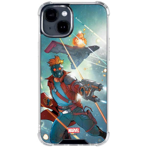 Marvel Star-Lord Galactic Showdown iPhone 14 Clear Case